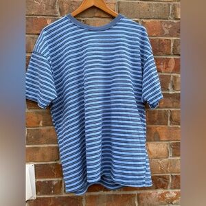 XL Blue Striped Women’s Canyon River Blues T-Shirt